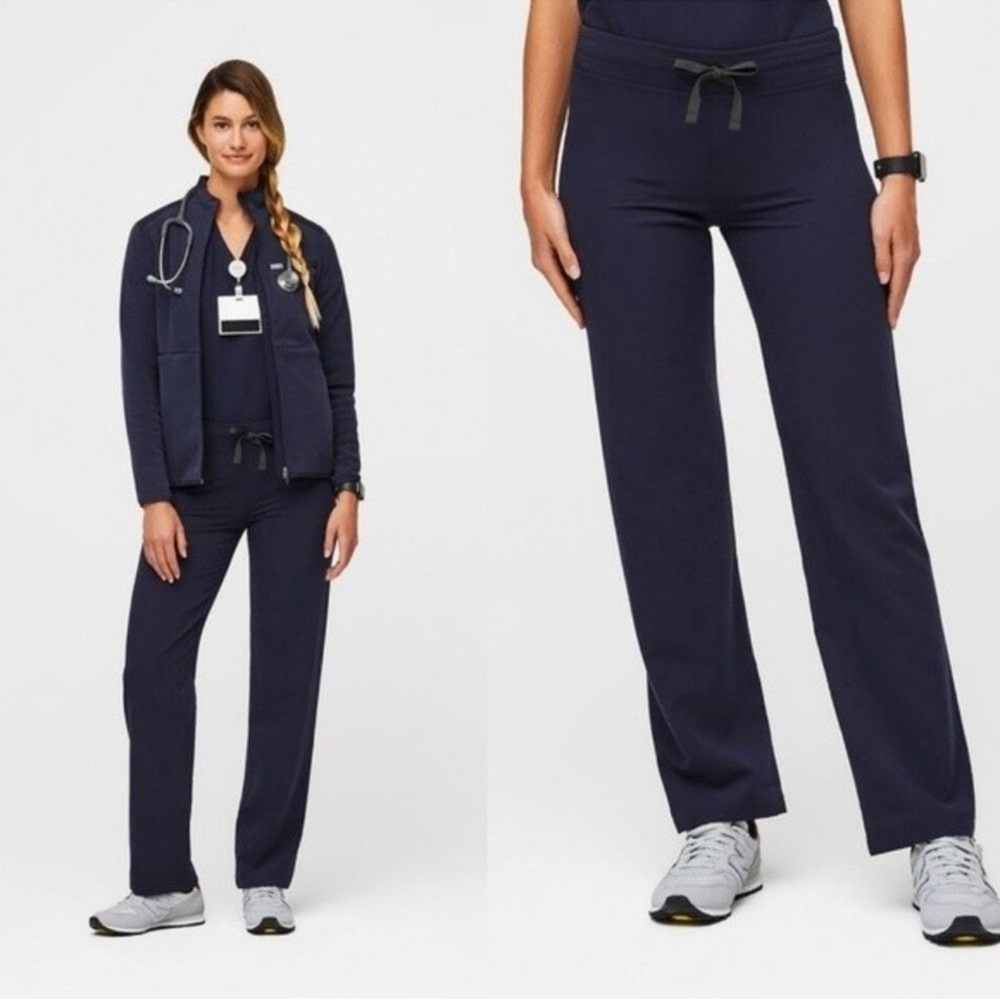 Pristine FIGS Livingston Basic Scrub Pants Navy S… - image 1